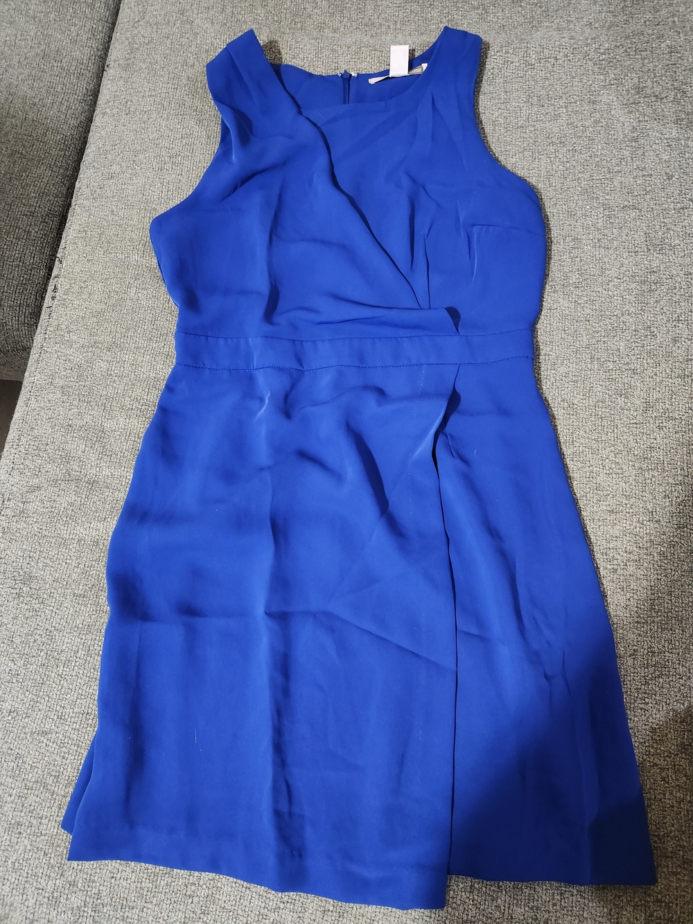 Sleeveless Royal Blue Sheath Dress